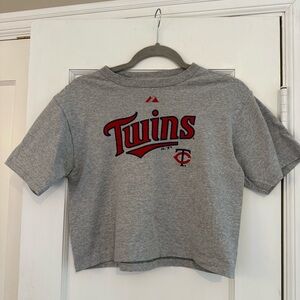 Twins Gray Baby Tee